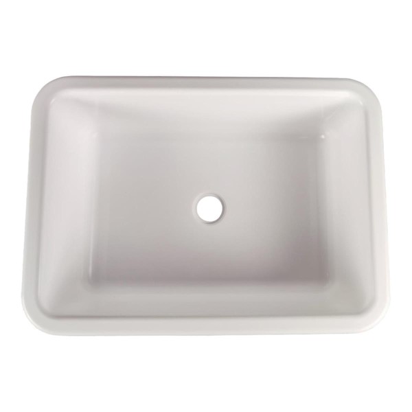 Waschbecken für Wohnmobil – 37 x 27 x 12,8 cm (BxTxH) – Kunststoff – Weiß