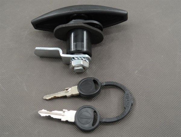 Druckschloss Zadi 110x41mm mit Schlüssel und Zylinder schwarz