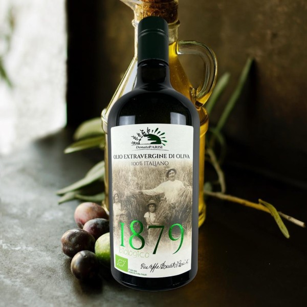 Hochwertiges Natives Olivenöl Olio Parisi 1879 aus Italien 0,75L