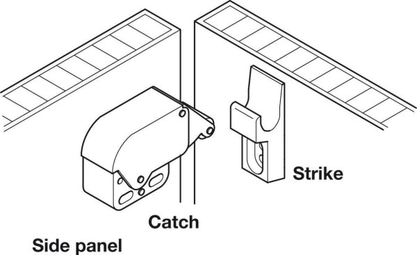 Wohnmobil Möbelverschluss automatischer Schnappverschluss klein