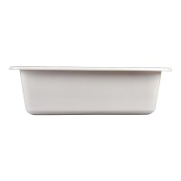 Waschbecken für Wohnmobil – 37 x 27 x 12,8 cm (BxTxH) – Kunststoff – Weiß
