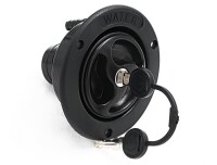 Wohnmobil Wassereinfüllstutzen 40mm inkl. Deckel schwarz Außenwandmontage
