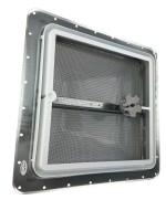 US Wohnmobil Trailer Dachluke 35.56x35.56cm weiss