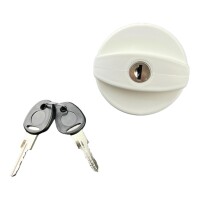 Deckel Diesel Wasser Einfüllstutzen 2 Schlüssel FAP Zylinder weiss