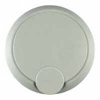 Wohnmobil Aussen Stromanschluss 230V IP44 mit Deckel Orus rund Farbe weiss