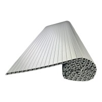 Möbeljalousie Möbelrollade Wohnmobil Wohnwagen 120x120cm silber grau
