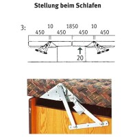Campingsbus Reisemobil Klappsitzbankbeschlag Sitzbank-Beschlag 2-teilig