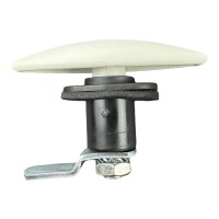 Spannschloß Kofferklappenschloss Gaskasten Ellipse Wohnmobil Wohnwagen Boot 110mm x 41mm weiß