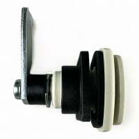 Klappenschloss Serviceklappe Gaskasten Heckgarage Wohnmobil Wohnwagen 47x47mm weiß