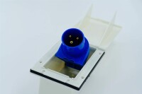 Aussenstrom Landstrom Wohnwagen Wohnmobil CEE 16A/240V IP44  inkl. blauen Stromstecker