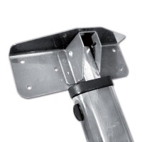 Wohnmobil Wohnwagen Tischbein oval klappbar grau H715 mm