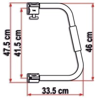 Fiamma Sicherheitsgriff Security 46 in Weiß Aluminium
