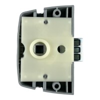 Türschloss Metall Silber eloxierter Kunststoff für Bad, Toilette im Gebäude und Wohnwagen Caravan