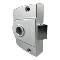 Türschloss Metall Silber eloxierter Kunststoff für Bad, Toilette im Gebäude und Wohnwagen Caravan