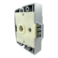 Türschloss Metall Silber eloxierter Kunststoff für Bad, Toilette im Gebäude und Wohnwagen Caravan