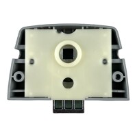 Türschloss Metall Silber eloxierter Kunststoff für Bad, Toilette im Gebäude und Wohnwagen Caravan