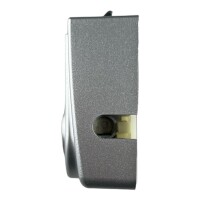 Türschloss Metall Silber eloxierter Kunststoff für Bad, Toilette im Gebäude und Wohnwagen Caravan