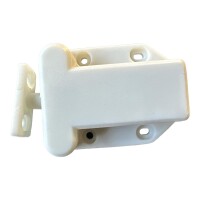 Griffloser Druckverschluss Touch Verriegelung für Wohnmobil Wohnwagen Möbel weiß