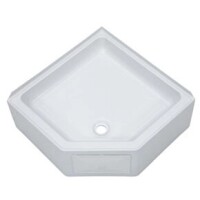 Duschwanne 69 x 69 cm - Abfluss mittig,