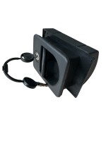 Kubus schwarzes Klappenschloss Gaskasten  24/35 mm mit Zadi-Schlüssel