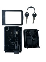 Kubus schwarzes Klappenschloss Gaskasten  24/35 mm mit Zadi-Schlüssel