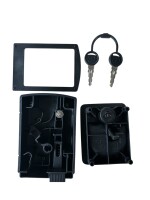 Kubus schwarzes Klappenschloss Gaskasten  24/35 mm mit Zadi-Schlüssel