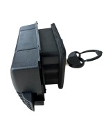 Kubus schwarzes Klappenschloss Gaskasten  24/35 mm mit Zadi-Schlüssel