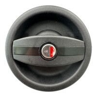 Schwarzes rundes Zadi Außenschloss rechtsdrehend für Wohnmobil Wohnwagen