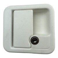 Türschloss aussen Wohnwagen Wohnmobil Caravan FF-System FAP mit Zylinder 2 Schlüssel weiß