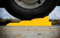 Wohnmobil Caravan Truck Stufenkeil Auffahrkeil TRI LEVELER gelb Set mit Tasche