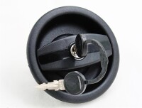 Wohnmobil Außenschloss schwarz rechtsdrehend rund  inkl. 2 Schlüssel und Zadi Zylinder