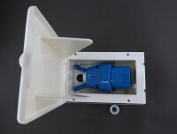 Aussenstrom Landstrom Wohnwagen Wohnmobil CEE 16A/240V IP44  inkl. blauen Stromstecker