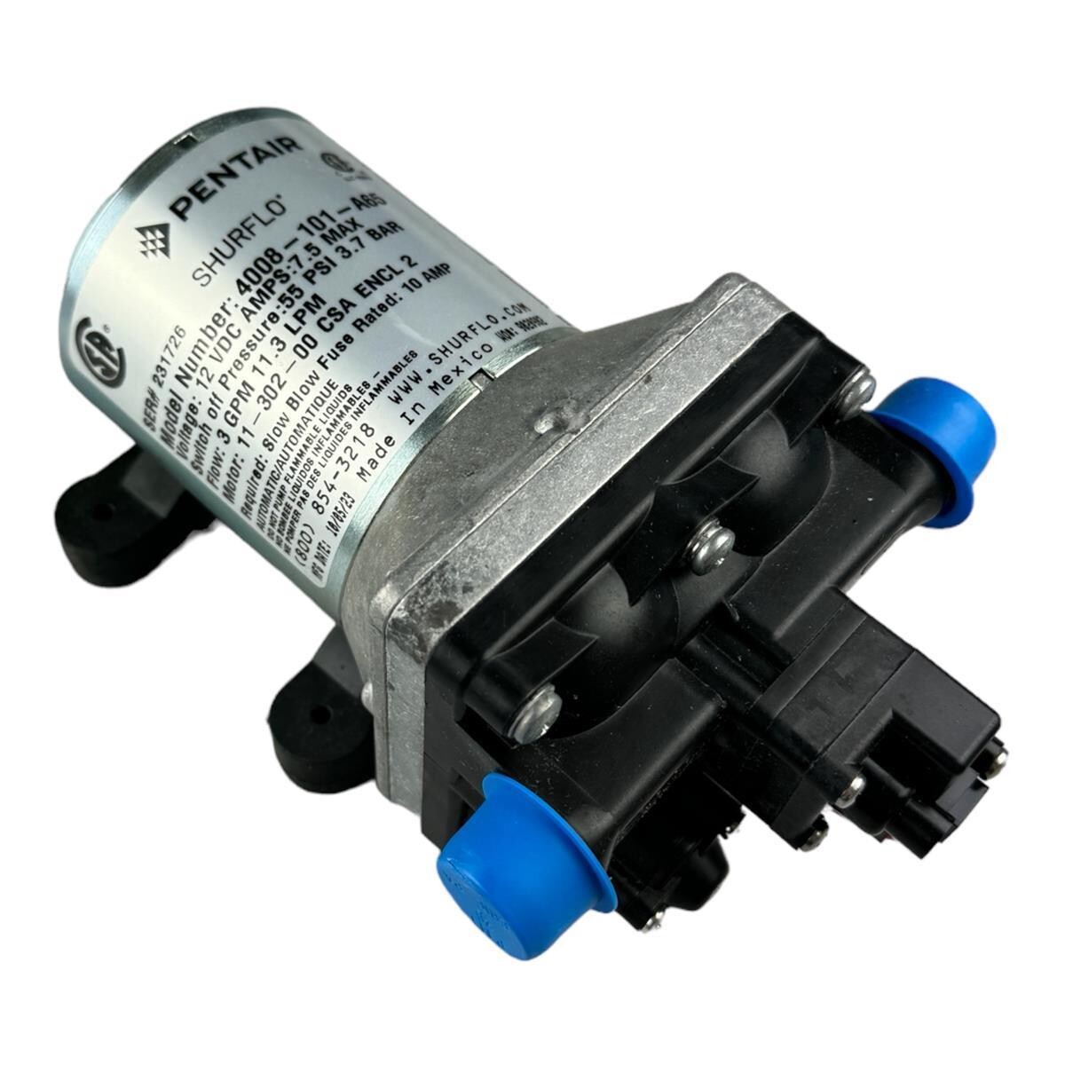 Frischwasserpumpe Pentair Marine Shurflo 4008-101-A65 12V 3.1bar 11.4 ...