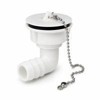Wohnmobil Waschbecken Ablaufstutzen 25-34mm weiß gewinkelt 19mm