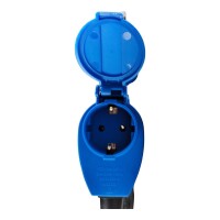 230V ADAPTERKABEL 3X2.5mm² SET 150cmSchuko Stecker - Winkelkupplung