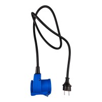 230V ADAPTERKABEL 3X2.5mm² SET 150cmSchuko Stecker - Winkelkupplung