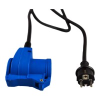 230V ADAPTERKABEL 3X2.5mm² SET 150cmSchuko Stecker - Winkelkupplung