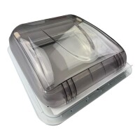 Aerodynamische Extra Vent Wohnmobil Dachluke 40x40cm mit klarer Haube