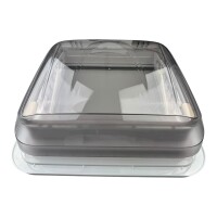 Aerodynamische Extra Vent Wohnmobil Dachluke 40x40cm mit klarer Haube