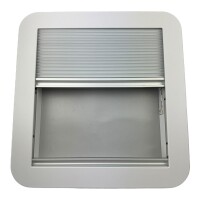 Aerodynamische Extra Vent Wohnmobil Dachluke 40x40cm mit klarer Haube