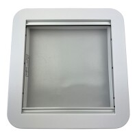 Aerodynamische Extra Vent Wohnmobil Dachluke 40x40cm mit klarer Haube