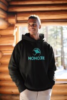 LÄSSIGER NONOZE HOODIE UNISEX OVERSIZED 3XL BLACK