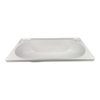 Waschbecken rechteckig Wohnmobil Caravan Kunststoff weiß 66 x 34 x 16 cm