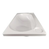 Waschbecken rechteckig Wohnmobil Caravan Kunststoff weiß 66 x 34 x 16 cm