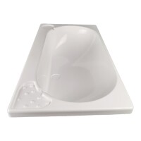Waschbecken rechteckig Wohnmobil Caravan Kunststoff weiß 66 x 34 x 16 cm