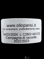 Hochwertiges Natives Olivenöl Olio Parisi 1879 aus Italien 0,75L