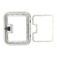 Einbaurahmen Aussenklappe Serviceklappe Kassetten WC 365x296mm Wohnmobil Wohnwagen