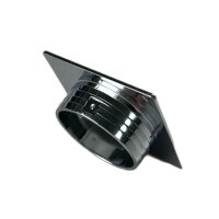 Verchromte quadratische Rosette Push-Lock Türschloss Wohnmobil Wohnwagen Caravan