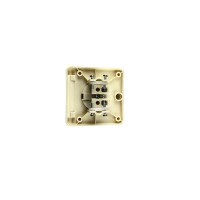 Aussensteckdose 230V creme beige Wandsteckdose Wohnmboil Wohnwagen Caravan