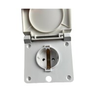 Aussensteckdose 220V Weiß Wandsteckdose Wohnmobil Wohnwagen Caravan